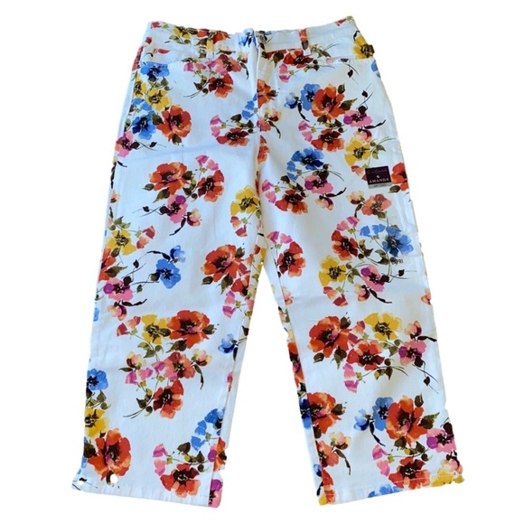 Gloria Vanderbilt Denim - Gloria Vanderbilt Vintage White Dream Garden Amanda Capri